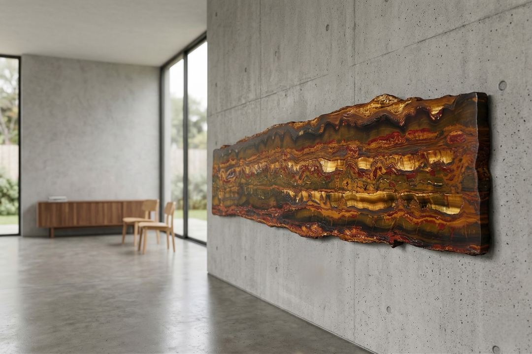 Large Tiger's Eye Segmentation - A Masterpiece of Earth’s Own Making
